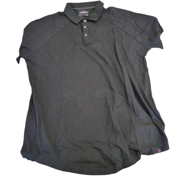 STRONGSIZE Premium Stretch Polo Shirt  with Metal Snap Buttons - Men's XXL - Picture 2 of 5